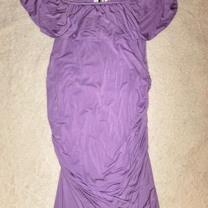 Lavender maternity dress